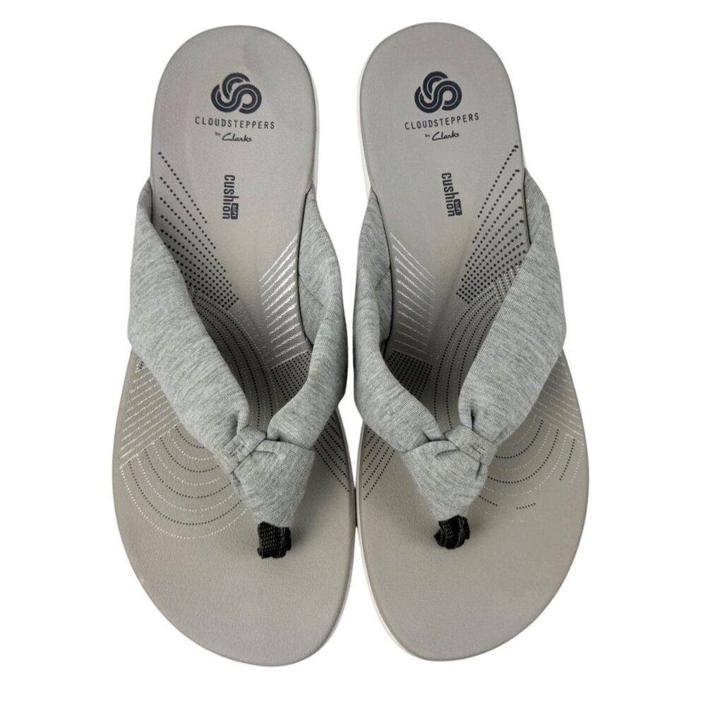 Cloudsteppers by Clarks Alda Glison Flip Flop Sandals – Gray – Women’s Size 9